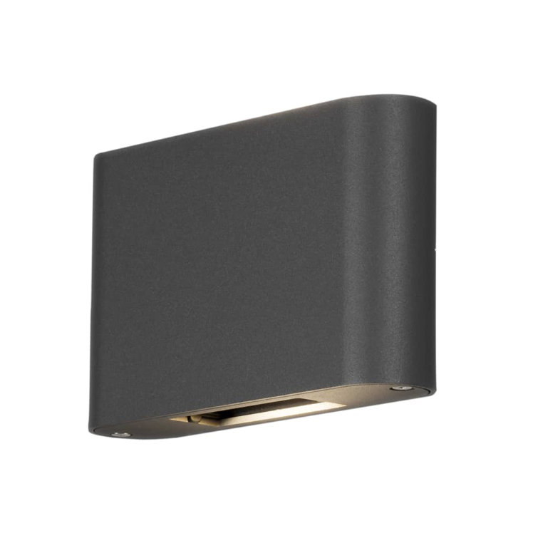 Ivy Bronx KONSTSMIDE LED Wall Light Chieri 2X6w Anthracite in , 11.5 H